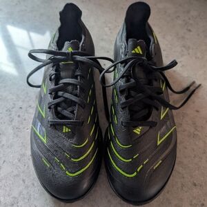 Adidas Predy Men's Black & Neon Green Soccer Cleats - Size 8